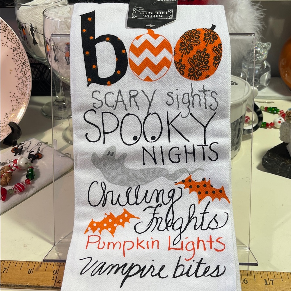 🐸 Halloween 100% Cotton Kitchen Towel - 19” x 27”